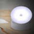 Led Wall Lamps 360 Rotated Motion Sensor Night Light Rechargeable Auto On Off Cabinet Light Flashlight Rechargeable model white