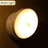 Led Wall Lamps 360 Rotated Motion Sensor Night Light Rechargeable Auto On Off Cabinet Light Flashlight Rechargeable model white