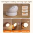 Led Wall Lamps 360 Rotated Motion Sensor Night Light Rechargeable Auto On Off Cabinet Light Flashlight Rechargeable model white