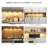 Led Wine Cabinet Light 4 Modes Motion Sensor Wireless Ultra thin Super Bright Night Light For Kitchen Bedroom 20cm black