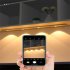 Led Wine Cabinet Light 4 Modes Motion Sensor Wireless Ultra thin Super Bright Night Light For Kitchen Bedroom 20cm black