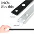 Led Wine Cabinet Light 4 Modes Motion Sensor Wireless Ultra thin Super Bright Night Light For Kitchen Bedroom 30cm aluminum natural color