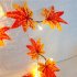 Leds Maple Leaves String Light Decorative Garland Artificial Flowers Led Lamp Battery Powered 3 meters 20 lights