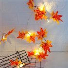 Leds Maple Leaves String Light Decorative Garland Artificial Flowers Led Lamp Battery Powered 2 meters 10 lights