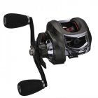 Left Handed Strong Metal Drop Design Bearings Drum Fishing Reel for Boat Ocean Fishing Dark Green