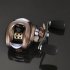 Left Handed Strong Metal Drop Design Bearings Drum Fishing Reel for Boat Ocean Fishing Dark Green