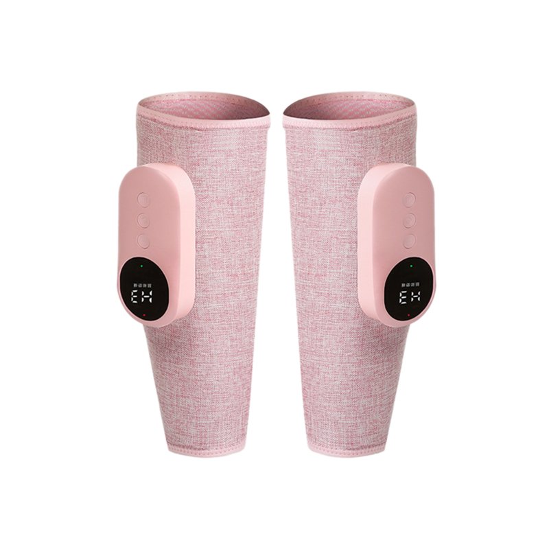 Leg Massager, Air Compression Calf Massager 3 Modes 3 Intensities, Wireless Air Compression Calf Massager For Leg Pain Relief，Circulation, Muscles Relaxation (Both Feet) Pink English manual