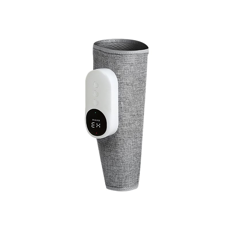 Leg Massager, Air Compression Calf Massager 3 Modes 3 Intensities, Wireless Air Compression Calf Massager For Leg Pain Relief，Circulation, Muscles Relaxation (single leg) gray English manual