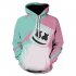 Leisure Hoodie 3D Digital Printed Sweater Loose Casual Pullover Top for Man WE 1370 M