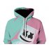 Leisure Hoodie 3D Digital Printed Sweater Loose Casual Pullover Top for Man WE 1370 XXXL