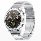 Lemfo LF26 Round Dial Smart Bracelet 150mAh IP67 Waterproof Bluetooth 5 0 1 3 inch Full HD IPS Screen Watch Silver Silver steel belt