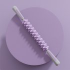 Lengthened Muscle Relaxation Massage Stick with Soft Rubber Handle Muscle Roller Tool Purple
