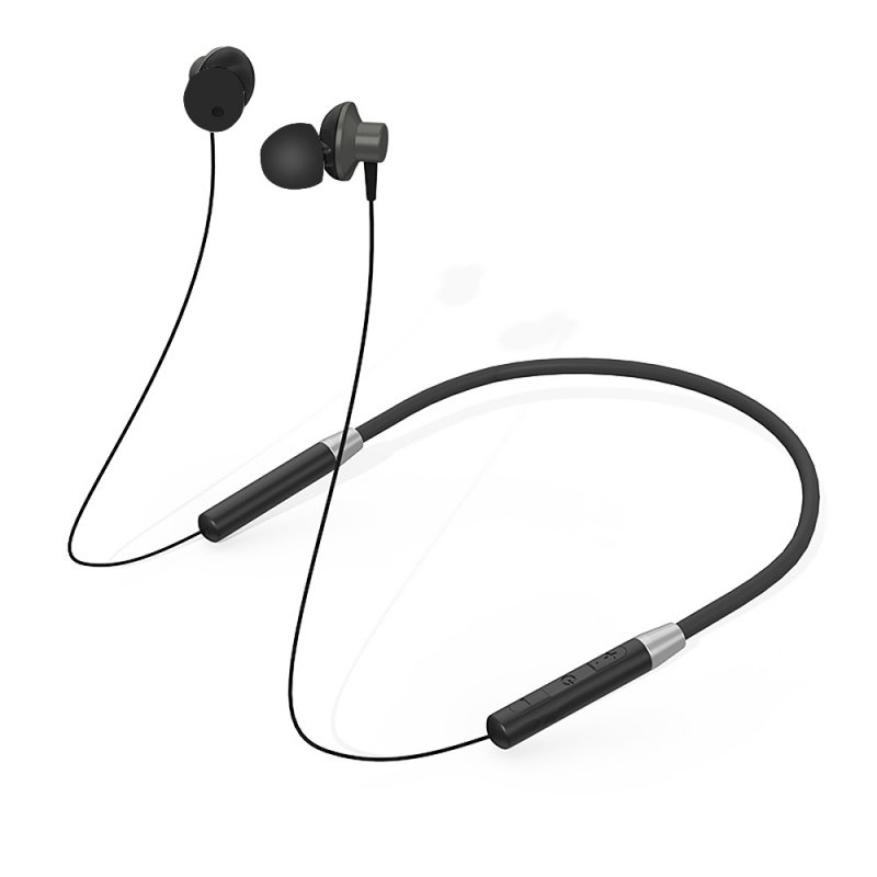 Original LENOVO HE05 Bluetooth Headphones IPX5 Waterproof Sport Wireless Earphones Sweatproof Earbuds with Mi black