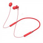 Original LENOVO HE05 Bluetooth Headphones IPX5 Waterproof Sport Wireless Earphones Sweatproof Earbuds with Mi red