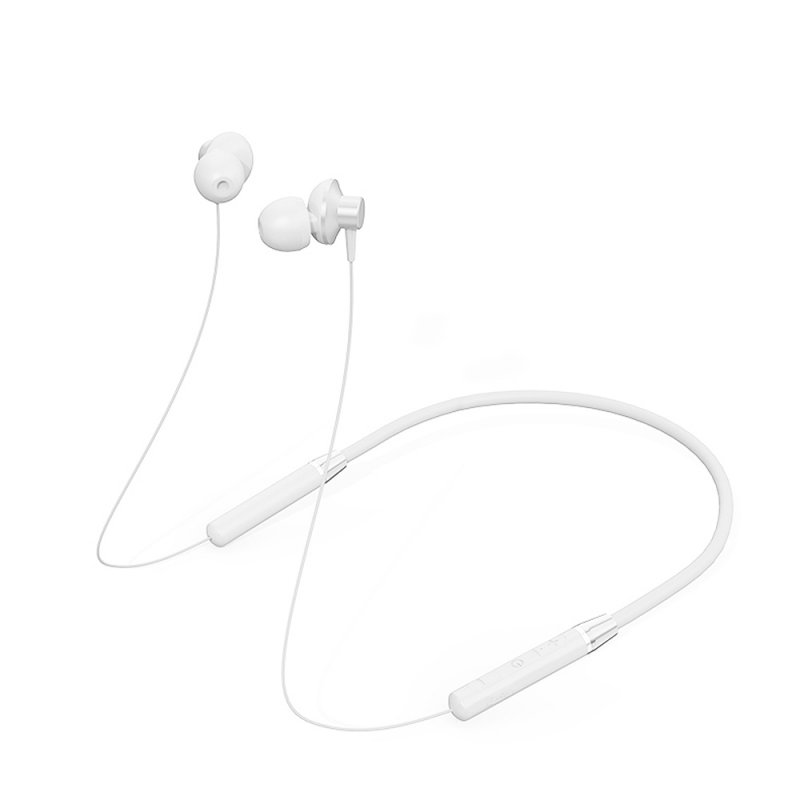 Original LENOVO HE05 Bluetooth Headphones IPX5 Waterproof Sport Wireless Earphones Sweatproof Earbuds with Mi white