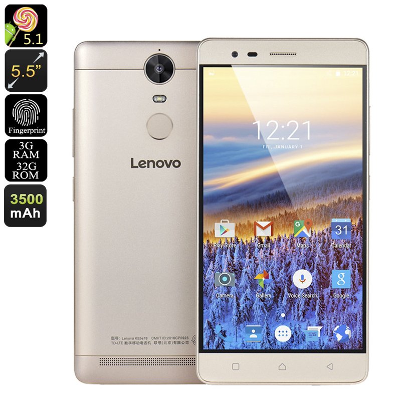 Lenovo K5 Note Smartphone (Gold)
