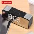Lenovo  L022 Portable Bluetooth Wireless Speaker Led  Alarm Clock Tf Card Fm Wireless Loudspeaker Rust color