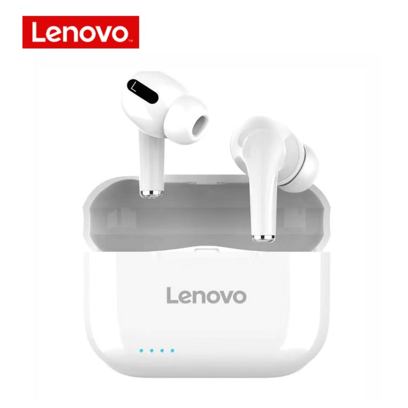 Original LENOVO Lp1s Bluetooth Earphone Sports Wireless Headset Stereo Earbuds Hifi Music With Mic Lp1s white