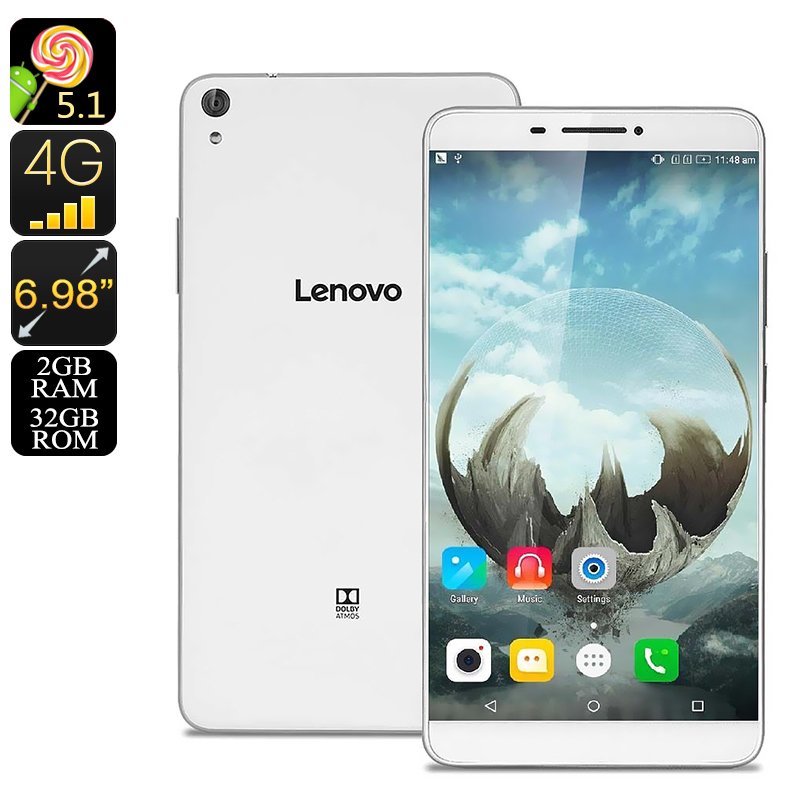 Lenovo Phab Android Smartphone (White)
