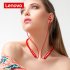 Lenovo Wireless Earphone He05x  Blutetooth  5 0 Sports Headphone Ipx5 Waterproof Earplugs Hifi Sound Magnetic Neckband Headset red