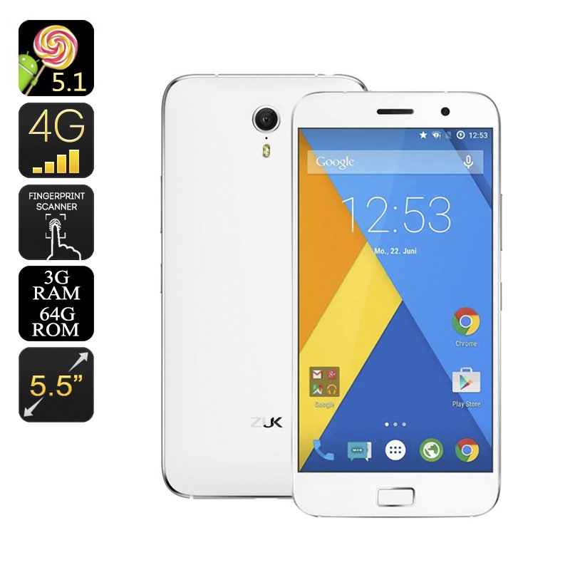 Lenovo Zuk Z1 Android Smartphone (White)