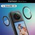 Lens Guard Sticky Panoramic Lens Hoods Protector Accessories Protective Cover Compatible For Insta 360 X3 Accessories Case x3 protective mirror