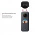 Lens Protective Cover Silicone Case for Insta360 ONE X2 Panorama Camera  black