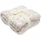 Leopard Print Throw  Blanket For Women Girls Teens Children Fleece Blanket For Bed Crib Couch beige leopard