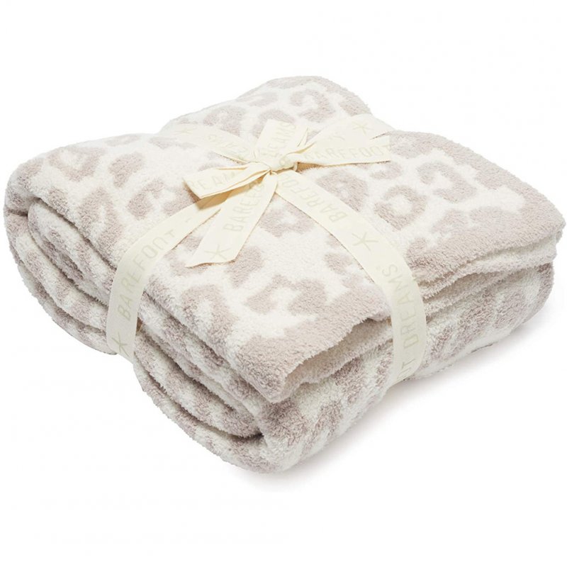 Leopard Print Throw  Blanket For Women Girls Teens Children Fleece Blanket For Bed Crib Couch beige leopard