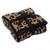 Leopard Print Throw  Blanket For Women Girls Teens Children Fleece Blanket For Bed Crib Couch Black Leopard