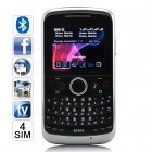 Let the Quadro GSM Quadband Cell Phone keep your private number truly private  With four SIM Card slots  this unlocked mobile phone   