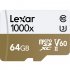 Lexar 1000x Micro SD SDXC tf Memory Card Reader for or Drone Sport Camcorder 150MB s White brown 256G