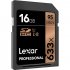 Lexar 633X SD Memory Card Storage Card 16GB Black