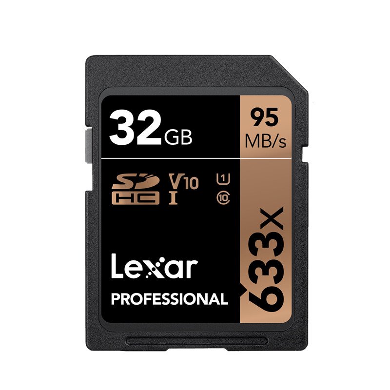Lexar 633X 32GB SD Memory Card Black