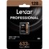 Lexar 633X SD Memory Card Storage Card 128GB Black
