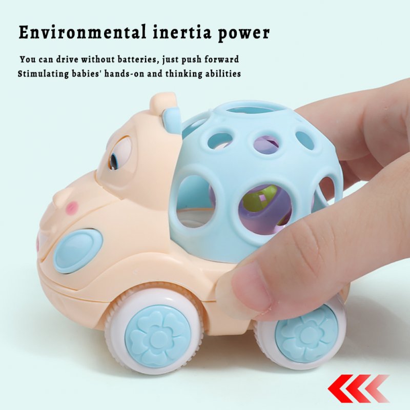 3pcs Baby Cars Toy For Boys Girls Cartoon Animal Inertia Car With Rattles Infant Toys For Birthday Gifts 
