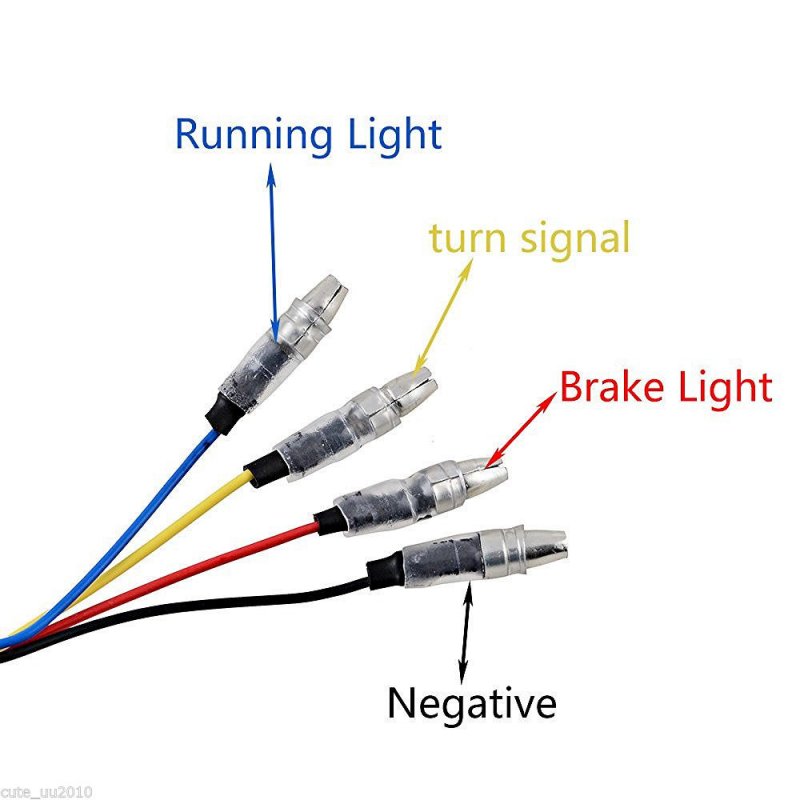 2pcs Motorcycle Retro Style 2 Colors LED Turn Signal lights Indicators Lamp Universal Application 