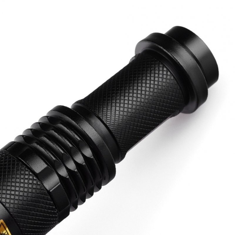 Led UV Flashlight Zoomable Waterproof Anti Slip 365nm Strong Light Aluminum Alloy Torch with Clip