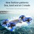 Lh x70 Remote Control Drone 3 in 1 Sea Land Air Electric Remote Control Aircraft Model Toys Blue