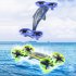 Lh x70 Remote Control Drone 3 in 1 Sea Land Air Electric Remote Control Aircraft Model Toys Blue