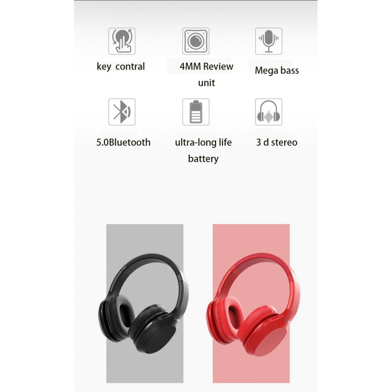 Original LENOVO HD100 Wireless Bluetooth Headphone Noise Isolation 20Hours Playing Time 