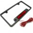 License plate holder with LED scrolling message display for installing on vehicles   This license plate holder can be programmed with any user typed scrolling m