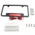 License plate holder with LED scrolling message display for installing on vehicles   This license plate holder can be programmed with any user typed scrolling m