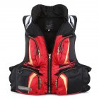 Life Jacket Water Sports Life Vest Swim Jacket With 16 Pockets Breathable Buoyancy Aid Jacket