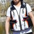 Life Jacket Water Sports Life Vest Swim Jacket With 16 Pockets Breathable Buoyancy Aid Jacket For Kayaking Snorkeling Sailing Fishing Paddle Water Sports White 