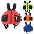 Life Vest with Whistle Swimming Boating Drifting Water Sports Jacket Polyester Adult Life Vest Jacket red One size adjustable size