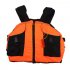 Life Vest with Whistle Swimming Boating Drifting Water Sports Jacket Polyester Adult Life Vest Jacket Orange One size adjustable size