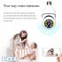 Light Bulb Security Camera 4X Digital Zoom Wifi Outdoor Indoor Light Bulb Camera Motion Detection Easy Installation For E27 Socket White