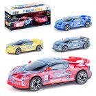 Light Up Transparent Car Toy For Kids 1:32 Electric Universal Inertia Car Toys With Colorful Moving Gears Music Light