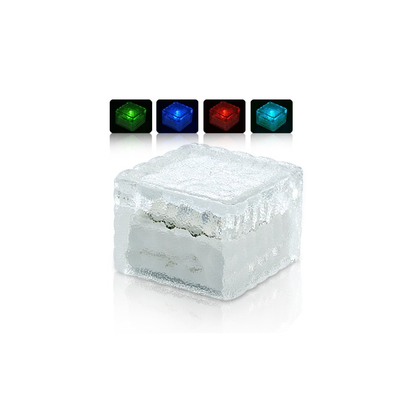 Solar Powered Glass Cube
